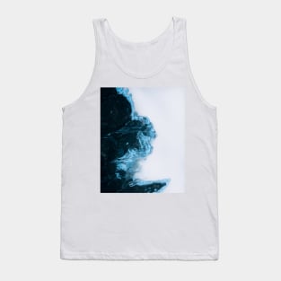 Abstract Aerial Lake in Iceland – Minimalist Landscape Photography Tank Top